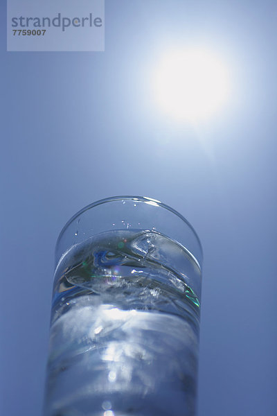 Wasser  Glas  Himmel  blau