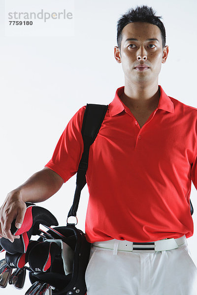 tragen  Tasche  Golfspieler