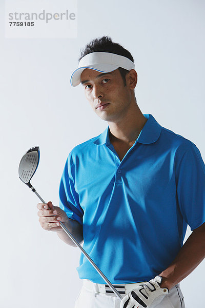 Portrait  halten  Golfspieler  Golfsport  Golf  Verein