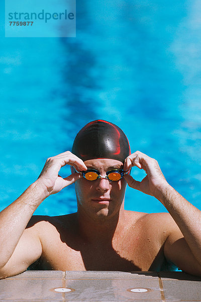 Ende zeigen Schwimmer