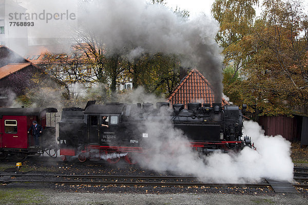 Dampflok der Harzer Schmalspurbahnen  Brockenbahn