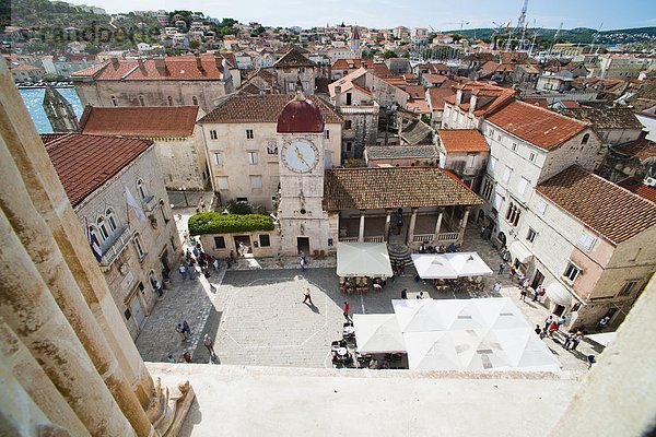 Europa  sehen  Kathedrale  Quadrat  Quadrate  quadratisch  quadratisches  quadratischer  UNESCO-Welterbe  Kroatien  Lawrence  Trogir