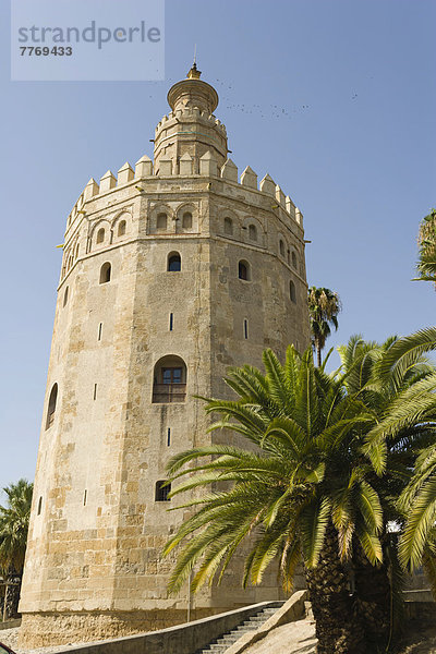 Torre del Oro oder Goldturm  zwölfseitiger militärischer Wachturm