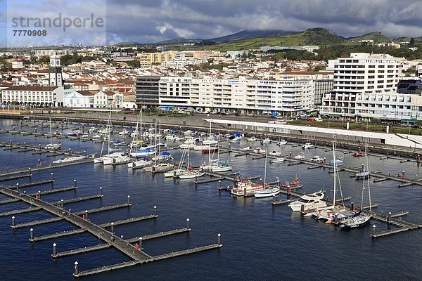 Hafen  Europa  Jachthafen  Yacht  Atlantischer Ozean  Atlantik  Azoren  Portugal