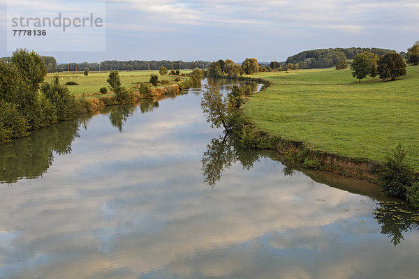 Abendstimmung an der Saône bei PK 380