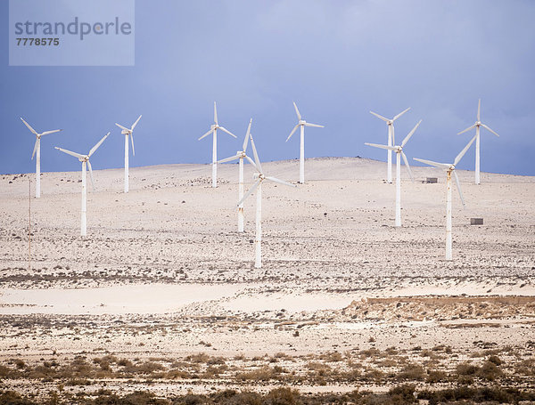 Windturbine Windrad Windräder Wüste