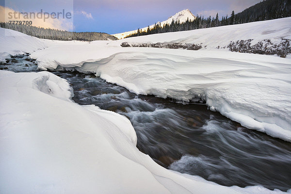 Winter  weiß  Fluss  Strömung