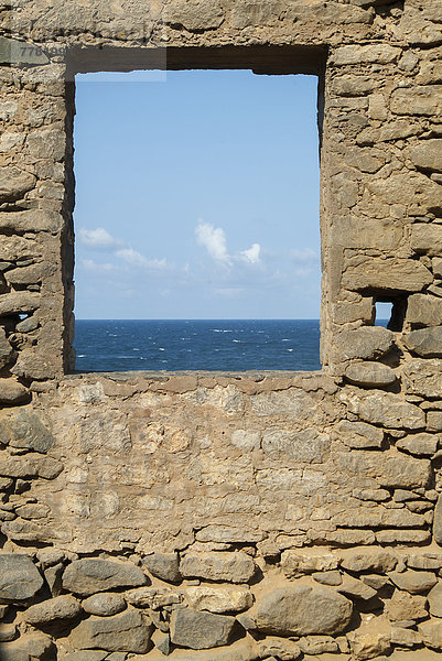 Steinmauer  sehen  Fenster  Ozean