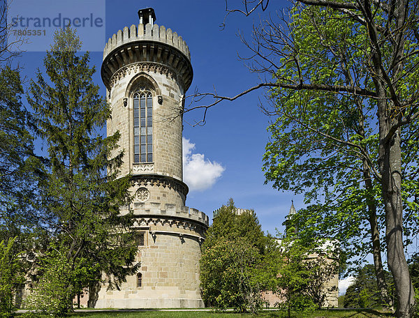 Turm der Franzensburg im Schlosspark Laxenburg