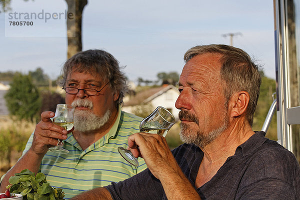 Männer trinken Aperitif