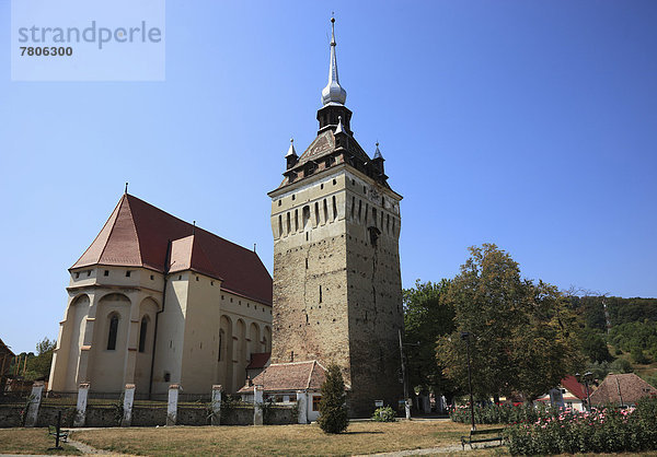 Im gotischen Stil gebaute evangelische Kirche aus dem Jahr 1496