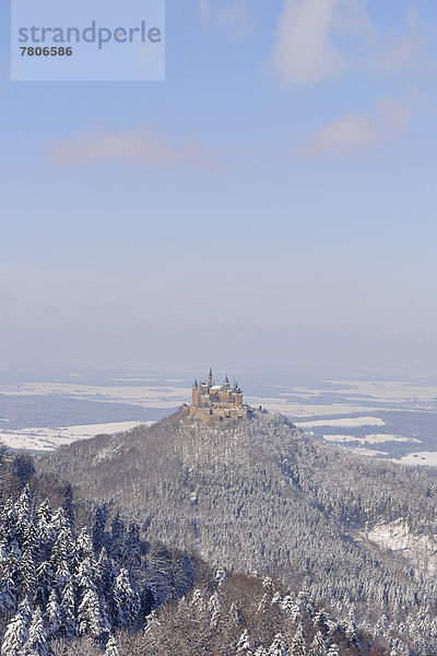 Burg Hohenzollern im Winter