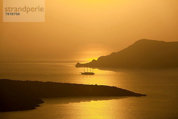 Segeln Sonnenuntergang Schiff