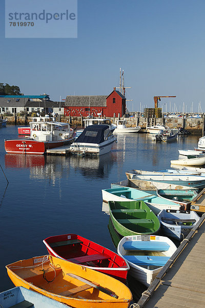 Boote im Hafen von Rockport  Massachusetts  New England  USA