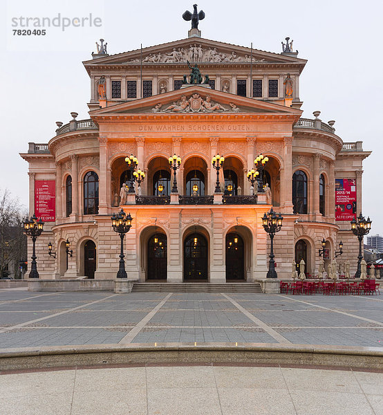 Classical building  Alte Oper  Old Opera House  designed by Richard Lucae  today a concert hall