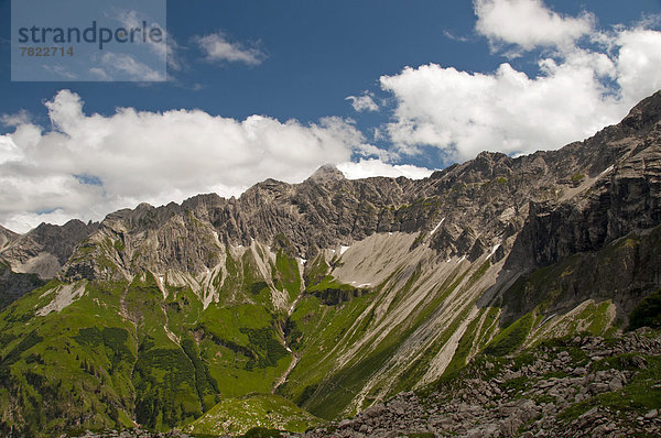 Hochvogel  2593m  Aussicht vom Laufbacher Eck-Weg