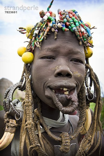 Mursi tribe  Mago National Park  Ethiopia                                                                                                                                                           