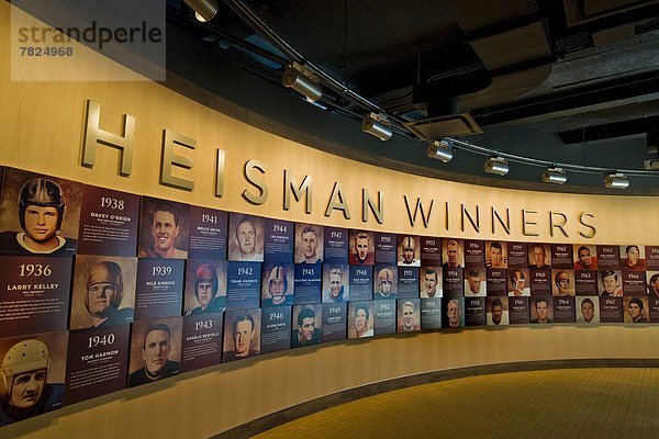 Heisman winners  Sports Museum of America  Manhattan (New York  United States of America)                                                                                                           