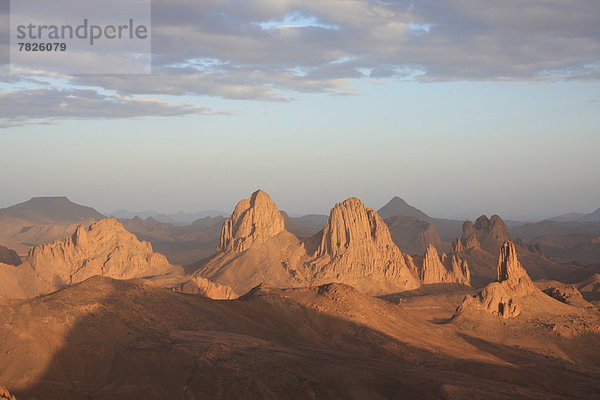 Nordafrika  Berg  Abend  Wüste  Natur  Sahara  Afrika  Algerien