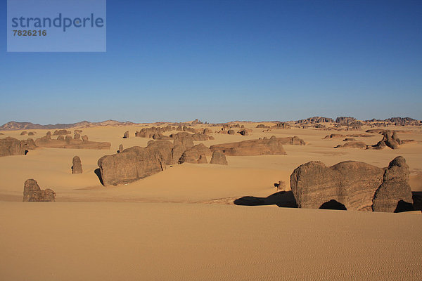 Nordafrika  Felsformation  Felsbrocken  Wüste  Natur  Sand  Sahara  Afrika  Algerien
