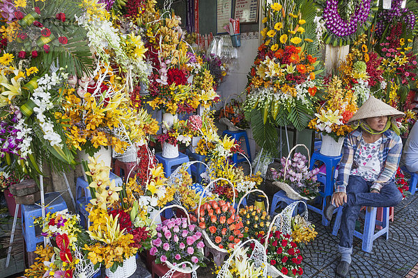 Blumenmarkt  Blume  Großstadt  Markt  Asien  Ben Thanh Market  Ho-Chi-Minh-Stadt  Vietnam