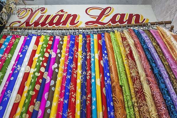 Stoff  Material  kaufen  Laden  Markt  Asien  Nha Trang  Vietnam