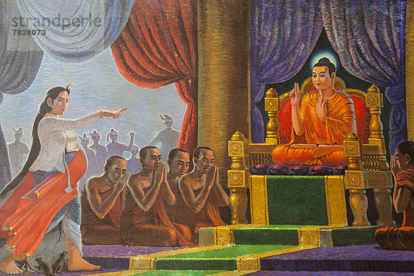 Innenaufnahme  fünfstöckig  Buddhismus  Myanmar  Asien  Pagode