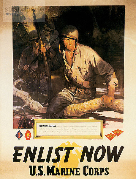 Vereinigte Staaten von Amerika  USA  Regenwald  Poster  Krieg  amerikanisch  Pazifischer Ozean  Pazifik  Stiller Ozean  Großer Ozean  Bewerbung  Zweiter Weltkrieg  II.