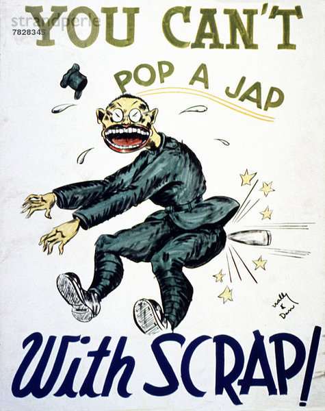 Vereinigte Staaten von Amerika  USA  Recycling  Verschwendung  Poster  Krieg  amerikanisch  Ball Spielzeug  japanisch  Qualität  Zweiter Weltkrieg  II.