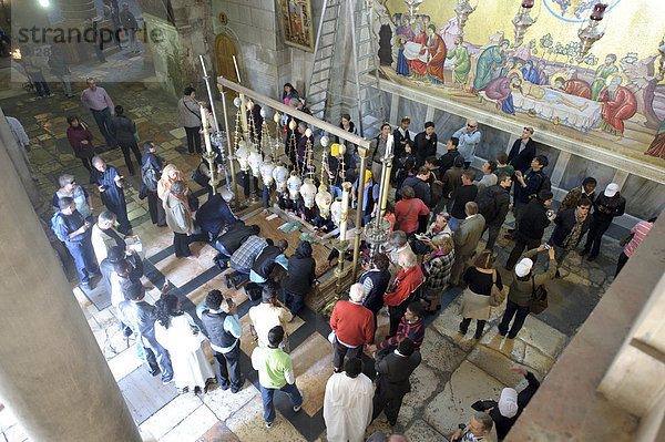 Jerusalem  Hauptstadt  Leiche  Stein  Kirche  Religion  Naher Osten  Christ  Pilgerer  Israel