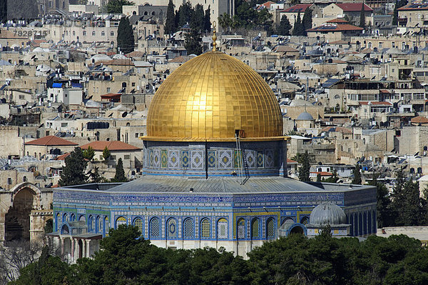 Jerusalem Hauptstadt Kuppel Religion Naher Osten Kuppelgewölbe Islam Israel