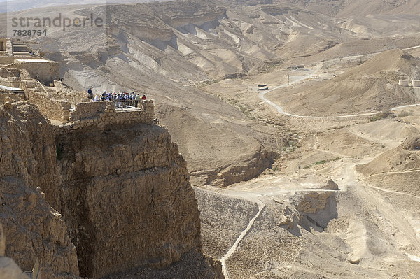 See  Meer  Festung  Ruine  Speisesalz  Salz  Naher Osten  Israel  Masada