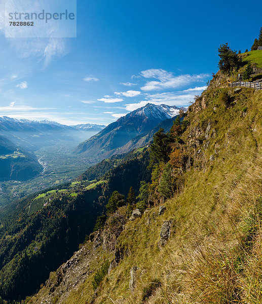 Trentino Südtirol  Europa  Berg  Landschaft  Hügel  Herbst  Italien