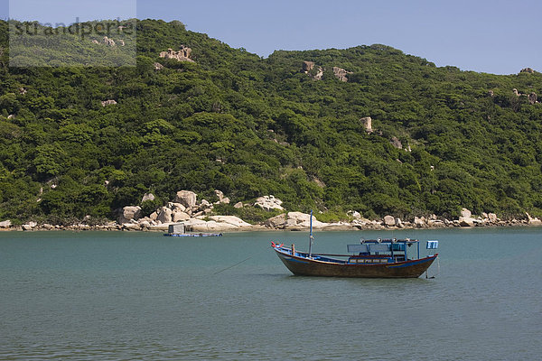 Außenaufnahme  Fischerei  Boot  angeln  Asien  Fischerboot  Vietnam