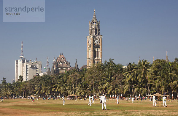 Turmuhr  Skyline  Skylines  Spiel  Großstadt  Turm  Uhr  Bombay  Asien  Kricket  Ortsteil  Innenstadt  Indien  Maharashtra  Universität