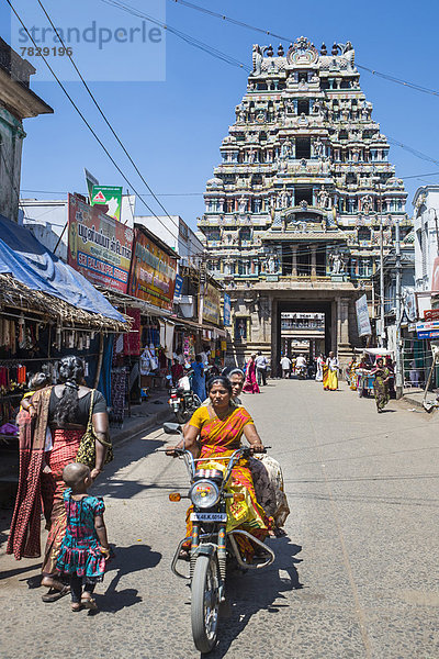 Mensch  Menschen  Straße  bunt  Kunst  Asien  Indien  Tamil Nadu