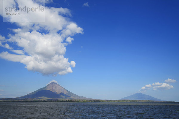 Berg  See  Vulkan  Mittelamerika  Konzept  UNESCO-Welterbe  Nicaragua