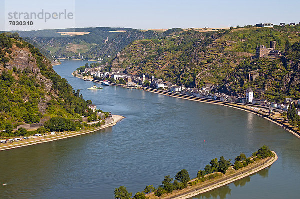 Felsbrocken  Europa  Deutschland  Loreley  Rheintal