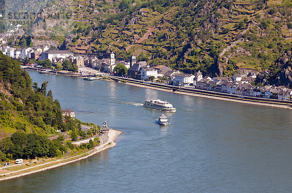 Felsbrocken  Europa  Schiff  Deutschland  Loreley  Rheintal