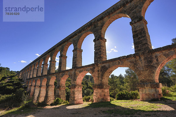 Wasser  Europa  Architektur  Geschichte  Brücke  Ruine  UNESCO-Welterbe  Aquädukt  Katalonien  römisch  Spanien  Tarragona