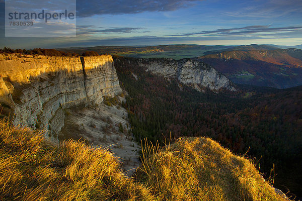 Landschaftlich schön landschaftlich reizvoll Europa Geologie Natur Morgendämmerung Schweiz Morgenlicht