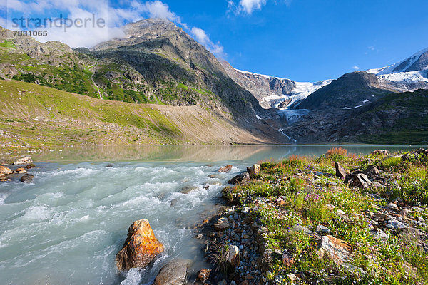 Europa Moräne Bern Berner Oberland Bergsee Schweiz