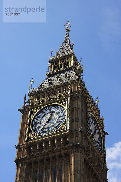 Großbritannien London Hauptstadt Uhr Big Ben England Schiffswache