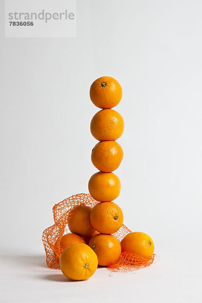 Ein Stapel Orangen