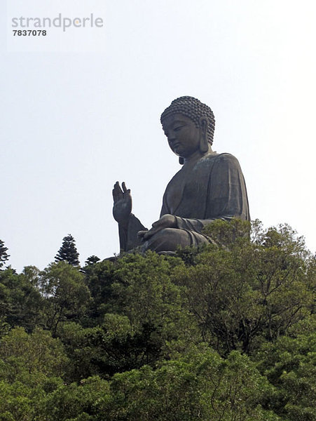 Die Big Buddha-Statue im Kloster Po Lin  Insel Lantau  Hongkong