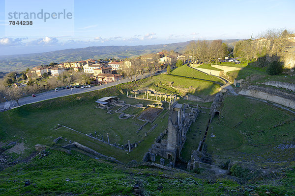 Teatro Romano  Volterra  Toskana  Italien  Europa