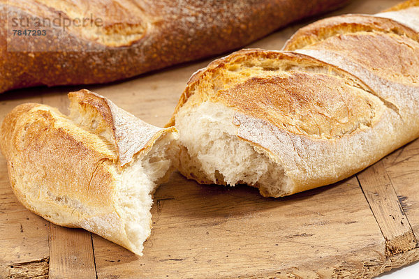 Baguette-Brote  Nahaufnahme