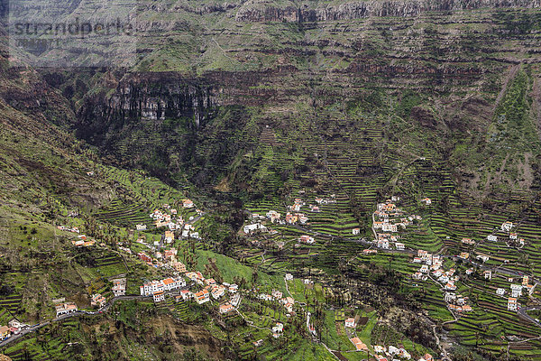 Spain  La Gomera  View of Valle Gran Rey