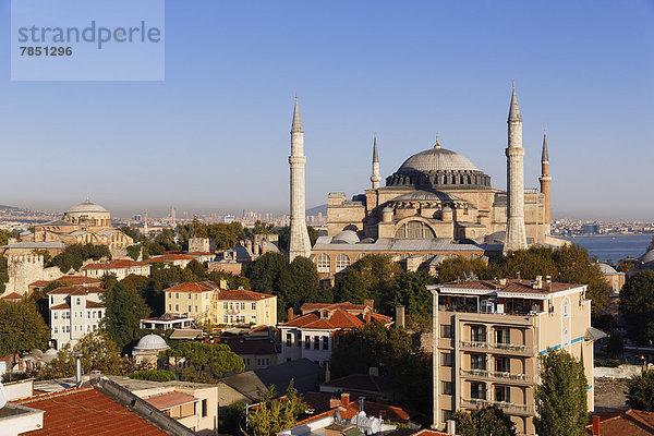 Türkei  Istanbul  Blick auf Hagia Sophia und Hagia Irene
