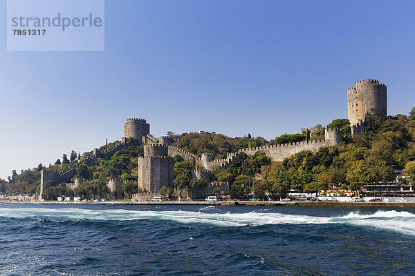 Türkei  Istanbul  Blick auf die Festung Rumeli